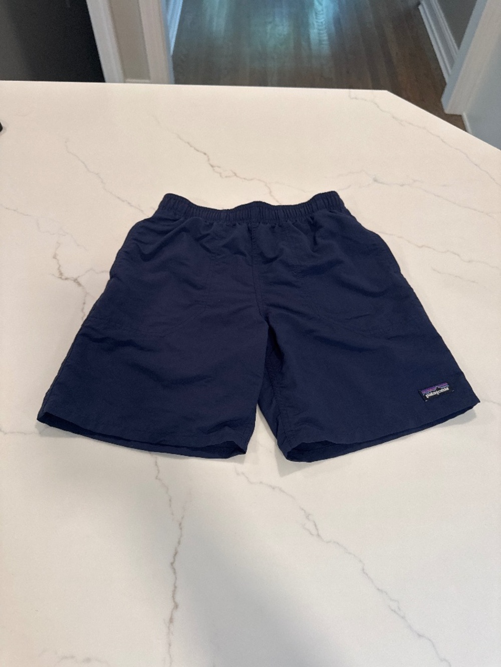 Patagonia Kids Baggies Lined Swim Shorts Navy Blue Boys Medium